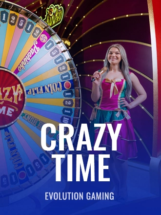 Crazy Time by Evolution, money-wheel live game show with bonus rounds