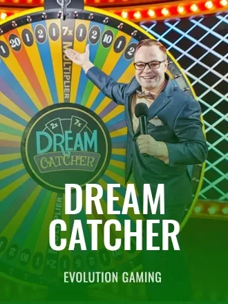 Dream Catcher by Evolution, money-wheel live show with multipliers